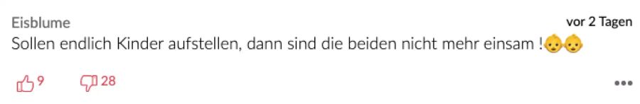 Und Eisblume wünscht den beiden Nachwuchs.