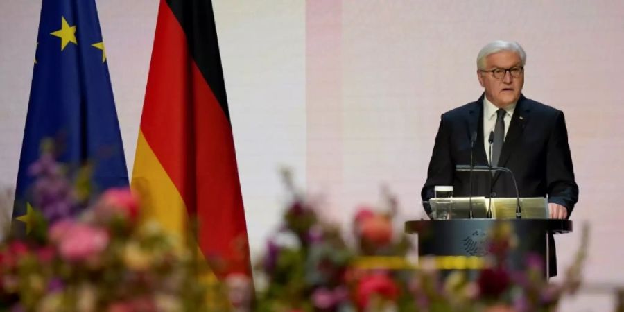 Bundespräsident Steinmeier bei seiner Rede