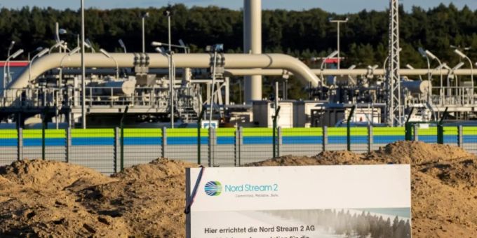 Nord-Stream-2-Anlage in Lubim Nord-Stream-2-Anlage in Lubim