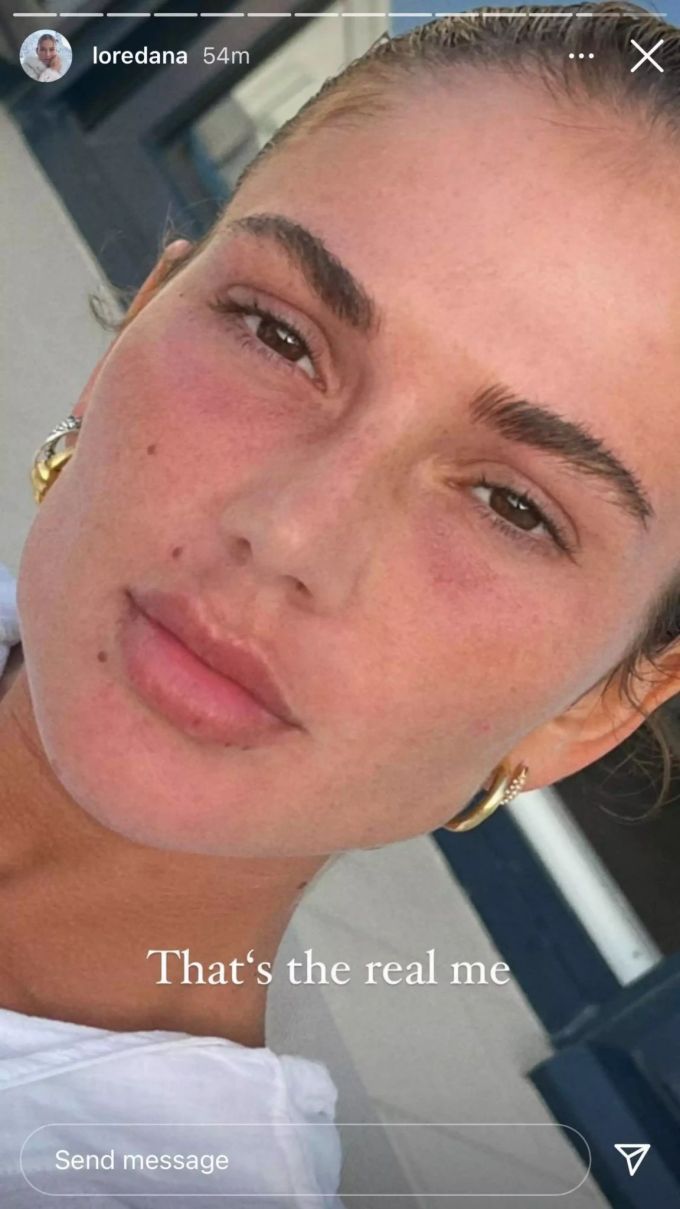 Loredana zeigt sich ohne Schminke. loredana