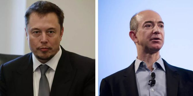 Elon Musk Jeff Bezos