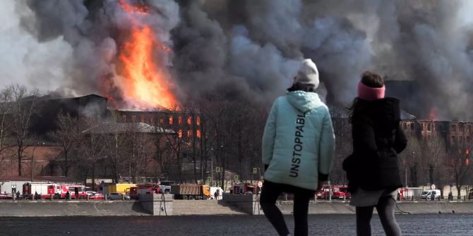 Brand in Sankt Petersburg