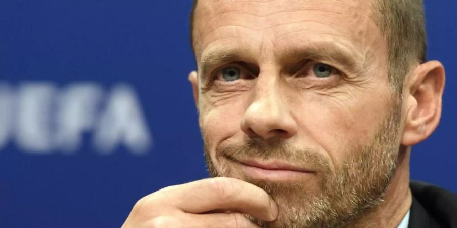 UEFA-Präsident Aleksander Ceferin hat den Einsatz der Fans bei den Protesten gegen die Super-League-Pläne gelobt. Foto: picture alliance / Laurent Gillieron/KEYSTONE/dpa