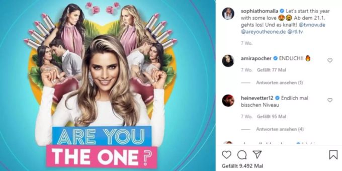 Sophia Thomalla gibt bei «Are You the One?» ein Moderations-Comeback. sophia thomalla