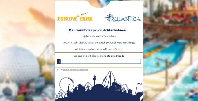Die Website des Europa-Parks war teilweise überlastet. Europa-Park