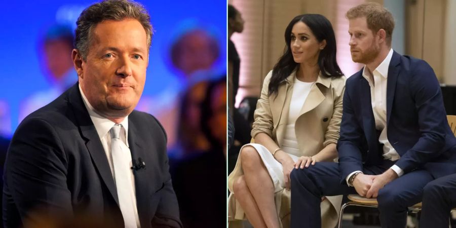 Meghans schärfster Kritiker Piers Morgan (l.) hat «Fox News» ein Interview gegeben.