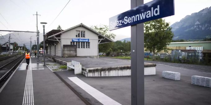 Der Bahnhof in Salez. (Symbolbild) Salez