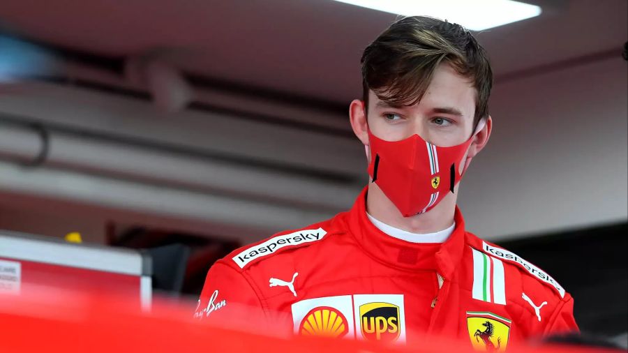 Callum Ilott bei Testfahrten für Ferrari in Fiorano.