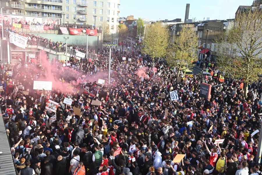 Protest at Arsenal