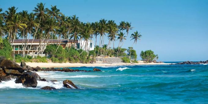 Strand in Sri Lanka. Sri Lanka