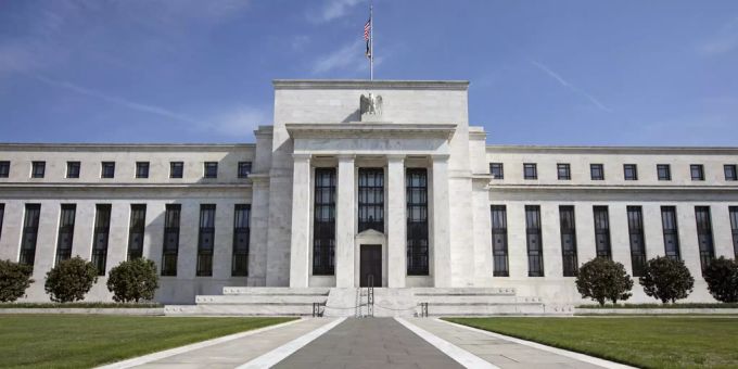 Die US-Notenbank in Washington. Coronavirus Notenbank USA