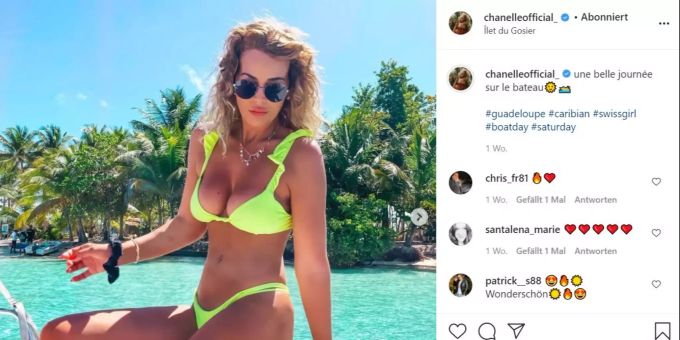 Chanelle Wyrsch macht Ferien auf Guadeloupe. die bachelorette