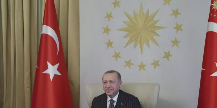 Präsident Recep Tayyip Erdogan entliess Zentralbankchef Naci Agbal - und löste damit eine rasante Talfahrt der Lira aus. Foto: Uncredited/Turkish Presidency/AP/dpa