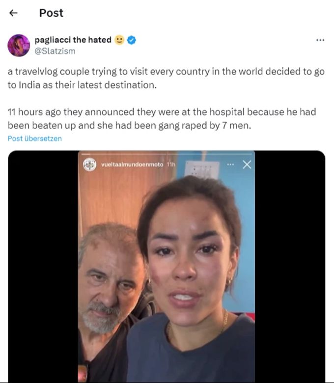 Die Influencer posteten aus dem Spital Instagram-Stories zur Vergewaltigung. Videobericht nach Vorfall