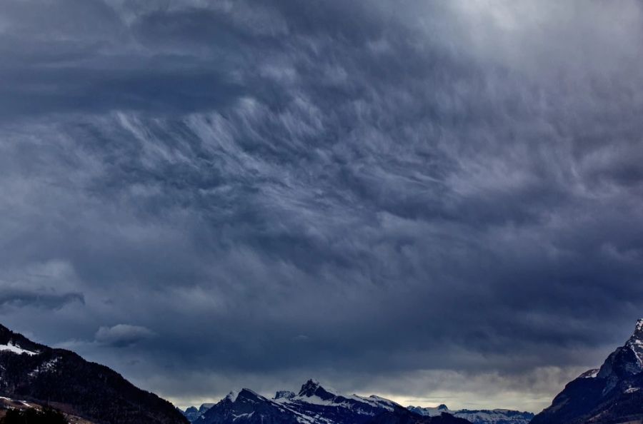 Am Wochenende ziehen in der Schweiz Föhnwolken auf.