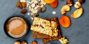 Müsliriegel Energybar Trockenobst Honig