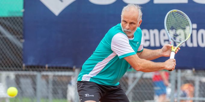 Martin Gloor ist die Nummer eins der Setzliste in der Altersklasse 65plus. Tennisverband Aargau