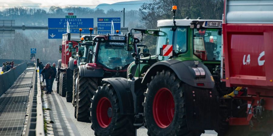 Französische Landwirte protestieren seit Monaten für eine bessere Bezahlung und gegen die ihrer Meinung nach übermässige Regulierung, steigende Kosten und andere Probleme.