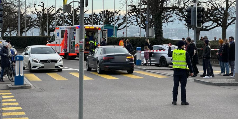 Der Unfallort in Zürich.