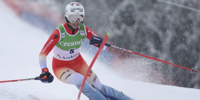 Michelle Gisin zeigt in Soldeu ein starkes Comeback. Michelle Gisin