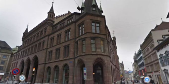 Die Hauptpost in Basel-Stadt. Basel
