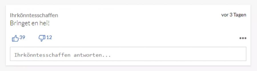 Dieser Leser wünscht sich an der WM nur Eins.
