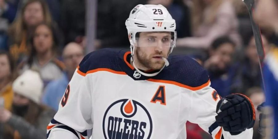 Leon Draisaitl verlor mit den Edmonton Oilers. Foto: Jeff Roberson/AP/dpa