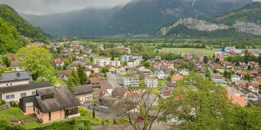 Die Ortsgemeinde Sargans im Kanton St. Gallen.