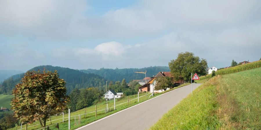 Bergstrasse in Wiliberg.