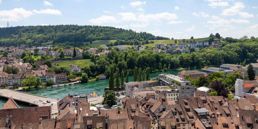 Aussicht über die Stadt Schaffhausen.