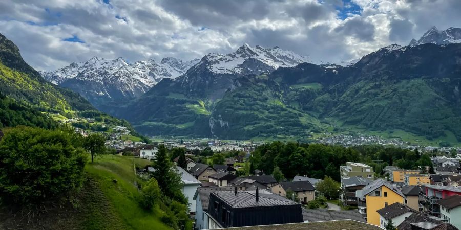Landschaft in Bürglen (UR).