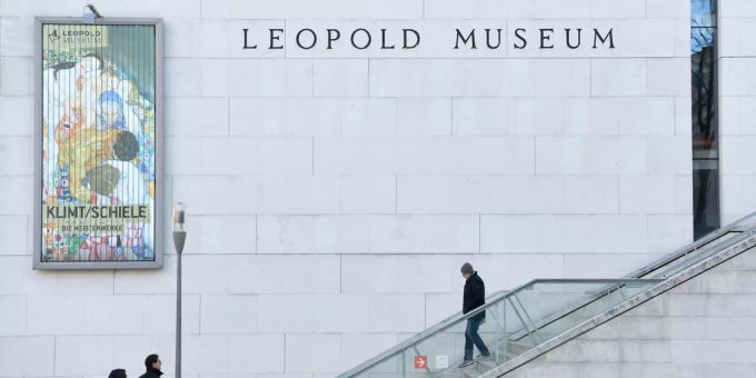 Eine Aussenansicht des Leopold Museums. Die Porr AG beteiligt sich als Kunstförderin. porr