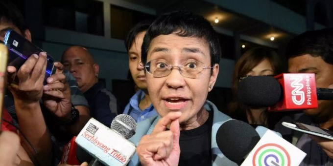 Friedensnobelpreisträgerin Maria Ressa Friedensnobelpreisträgerin Maria Ressa
