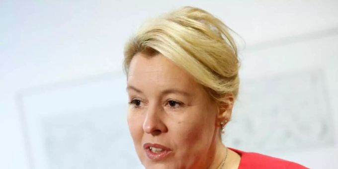 Franziska Giffey soll den Chefsessel im Roten Rathaus übernehmen. sozialdemokratische partei deutschlands