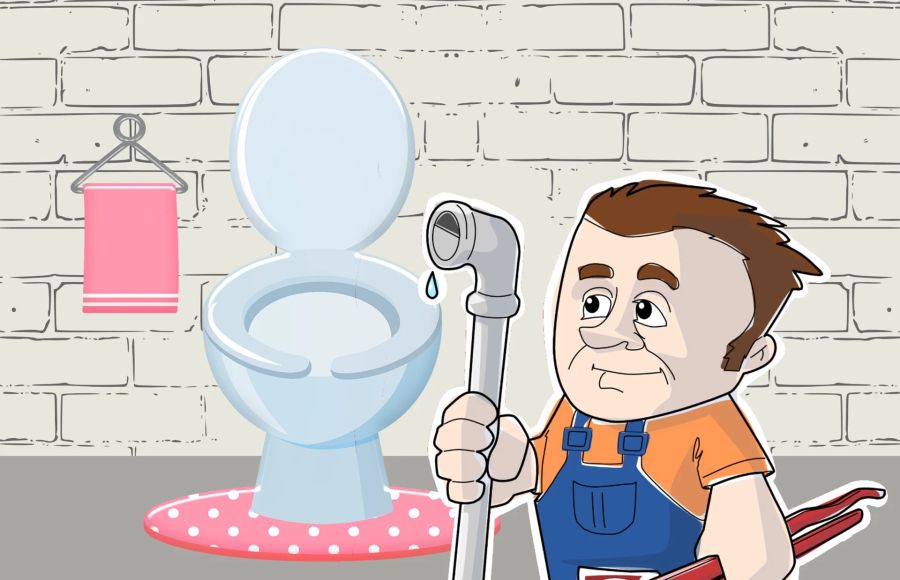 Karikatur Plumber