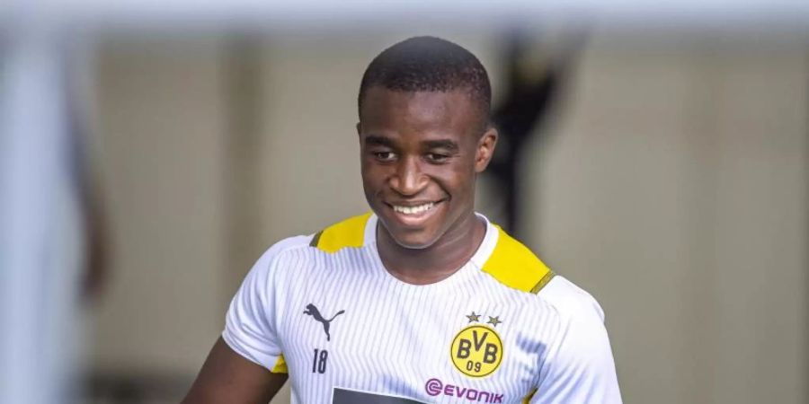 Wird von Borussia Dortmund nicht verliehen: Youssoufa Moukoko. Foto: David Inderlied/dpa