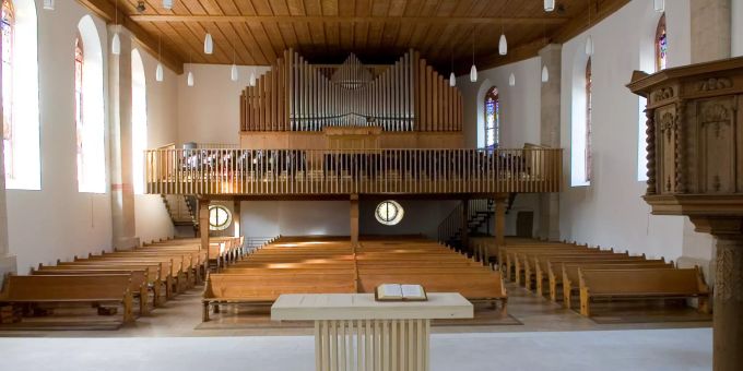 Kirche mit Orgel in Liestal Kirche Liestal