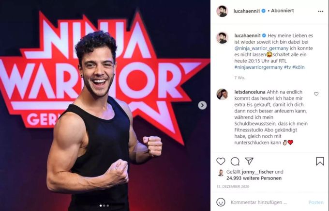 Luca Hänni wünscht sich Muckis zurück. luca
