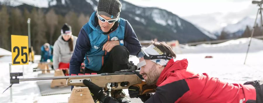 Biathlonkurs in Lenzerheide.