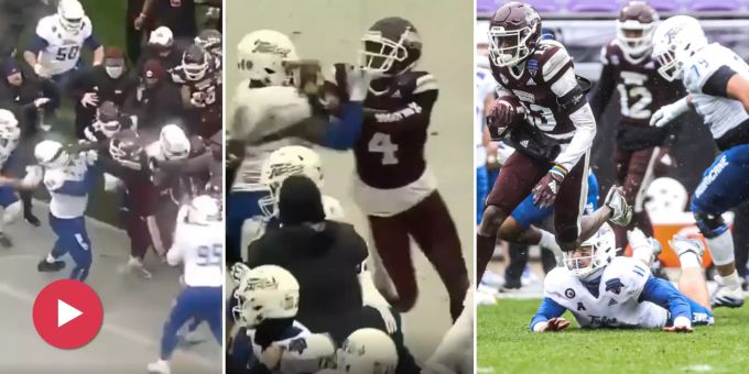 Eklat an US-College - Football-Spiel endet in wüster Massenschlägerei