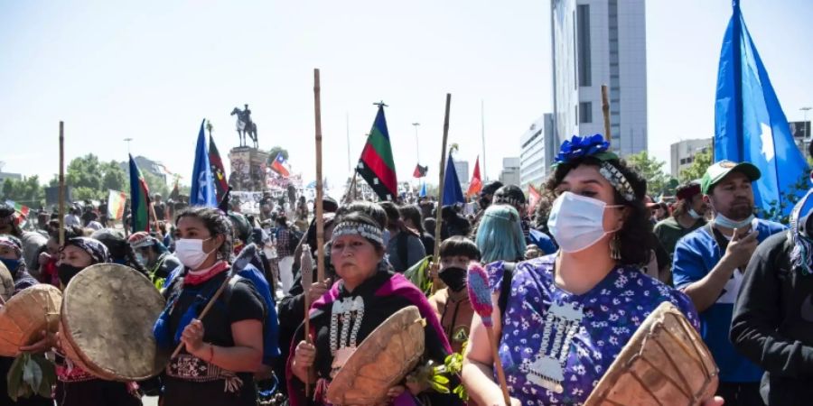 chile protest ureinwohner mapuche