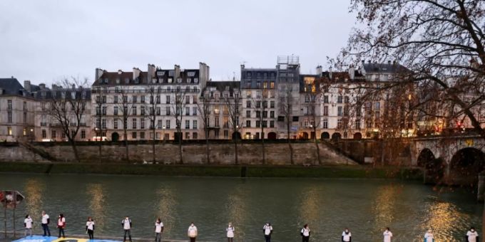 Klimaaktivisten in Paris Klimaaktivisten in Paris