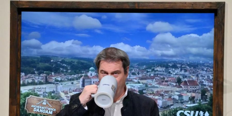 Söder beim politischen Aschermittwoch