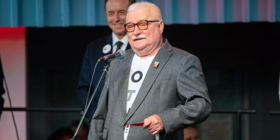 Lech Walesa bei der Gedenkveranstaltung in Danzig