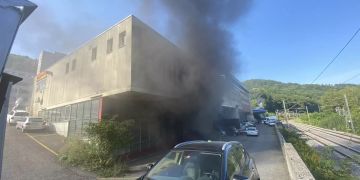 Brand in Autospritzwerk