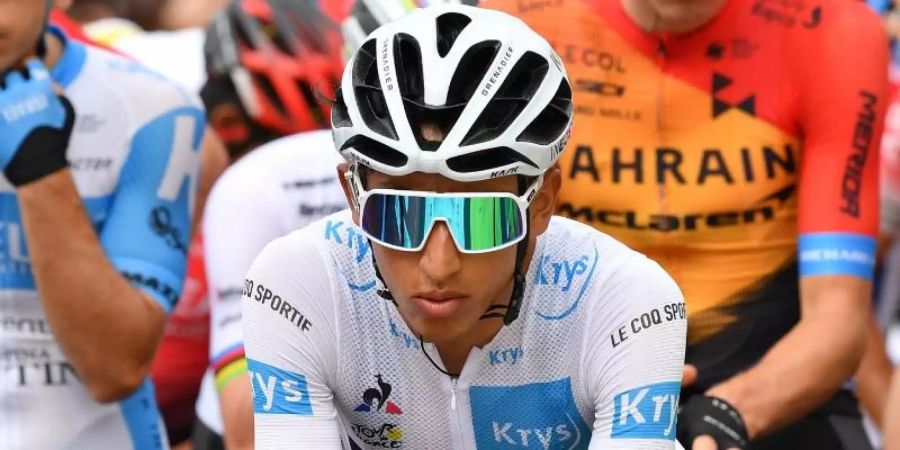 Schlägt auf der 13. Etappe nun die Stunde des Kolumbianers Egan Bernal?. Foto: David Stockman/BELGA/dpa