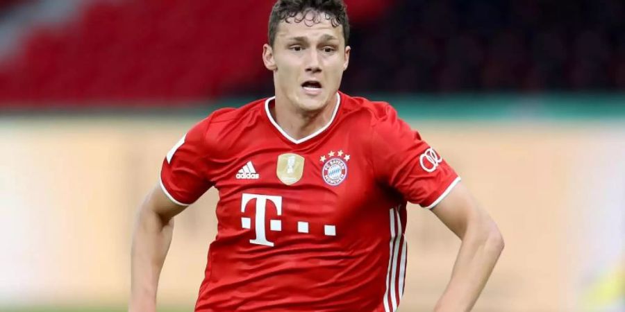 Fällt verletzt aus: Bayern-Verteidiger Benjamin Pavard. Foto: Alexander Hassenstein/Getty Images Europe/Pool/dpa