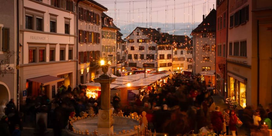 Der Christkindlimärt in Rapperswil.