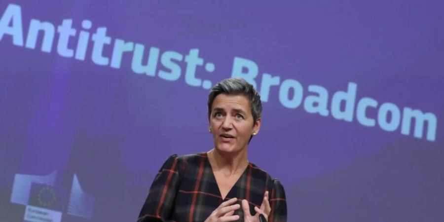 Wettbewerbskommissarin Vestager in Brüssel