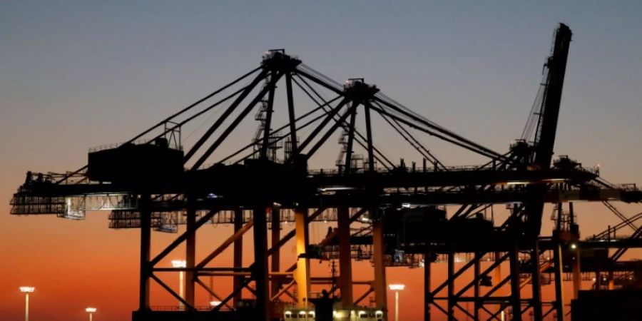 Containerterminal in Hamburg